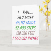 Ik rende 26,2 mijl kaart (Gele Bloem)