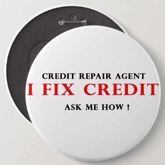 Ik repareer Credit Button Credit Repair Agent (Voorkant /achterkant)