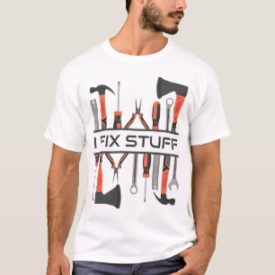 Ik repareer mannen, gereedschap, garage, reparatie t-shirt