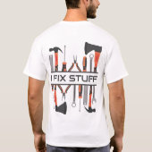Ik repareer mannen, gereedschap, garage, reparatie t-shirt (Achterkant)