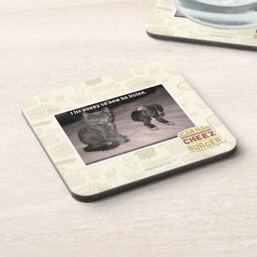 Ik repareer puppy bier onderzetter (Linkerzijde)