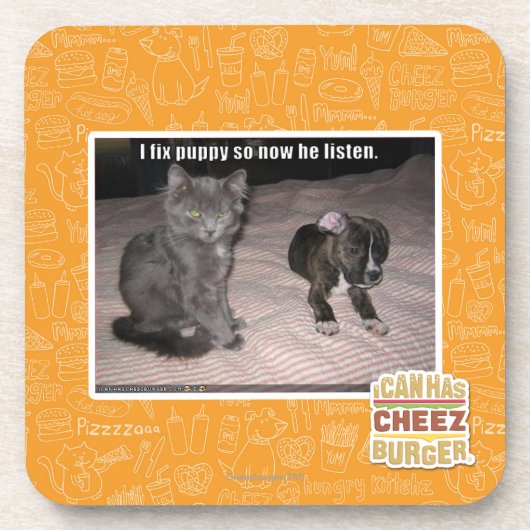 Ik repareer puppy drankjes onderzetter (Voorkant)