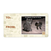 Ik repareer puppy etiket (Voorkant)