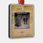 Ik repareer puppy metalen ornament (Rechts)