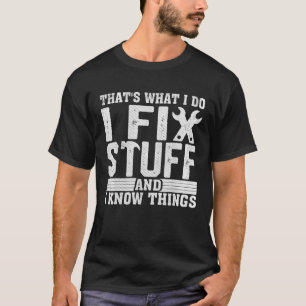 Ik Repareer Spullen Grappige Monteur Ingenieur Klu T-shirt