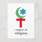 ik respecteer alle religies . png briefkaart (Voorkant)