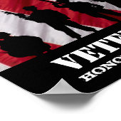 Ik respecteer degenen die hebben gediend. Veterane Poster (Hoek)