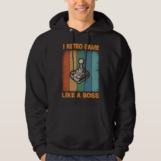 Ik retro spel als een baas - Video Game Hoodie (Voorkant)