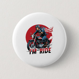 IK RIDE � Motorfiets Ronde Button 5,7 Cm