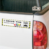 Ik rij de maximumsnelheid... bumpersticker (Op Truck)