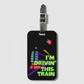 Ik rij deze trein bagagelabel (Voorkant (verticaal))