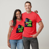 Ik rij deze trein heren rood t-shirt (Unisex)