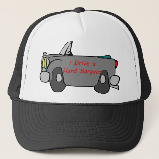 Ik rij een harde onderhandeling T-shirts en Topjes Trucker Pet (Voorkant)