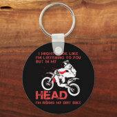 Ik rij mijn vuile bike - Funny Motocross Sleutelhanger (Voorkant)