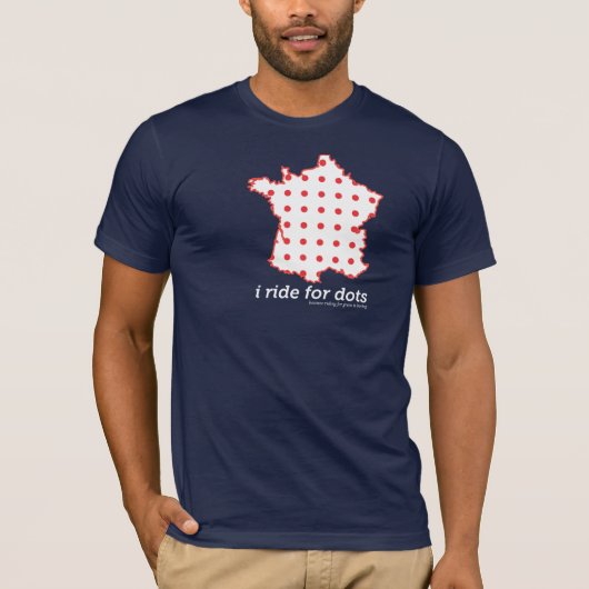Ik rij voor stippen - donker t-shirt (Voorkant)