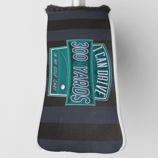 Ik rijd 300 meter Funny Golf Golfheadcover (Draai 90)