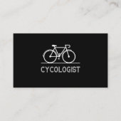 Ik rijd altijd 's ochtends een fietser naar gezond visitekaartje (Voorkant)