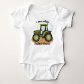 Ik rijd graag op papa's tractor romper (Voorkant)