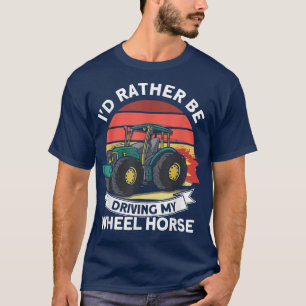 Ik rijd liever met mijn wielkruitentrekker. t-shirt