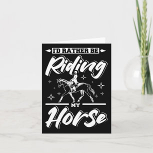 Ik rijd liever mijn paard. kaart