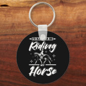 Ik rijd liever mijn paard. sleutelhanger (Voorkant)