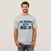 Ik rijd met Biden 2024 LGBTQ T-shirt (Voorkant volledig)