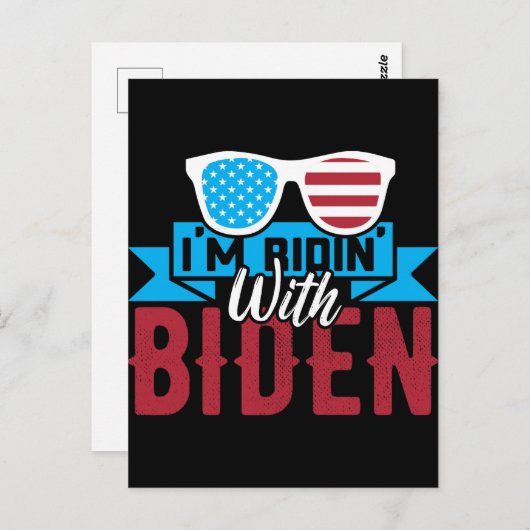 Ik rijd met Biden Briefkaart (Voorkant / Achterkant)