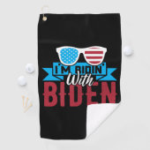 Ik rijd met Biden Golfhanddoek (Insitu)