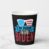 Ik rijd met Biden Papieren Bekers (Achterkant)
