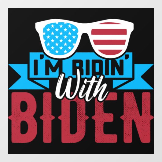 Ik rijd met Biden Raamsticker (Vel)