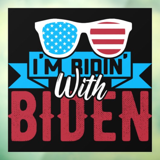 Ik rijd met Biden Raamsticker (Vel 3)
