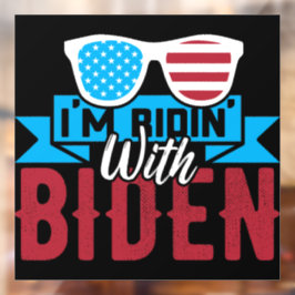 Ik rijd met Biden Raamsticker