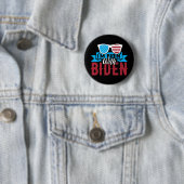 Ik rijd met Biden Ronde Button 5,7 Cm (In situ)
