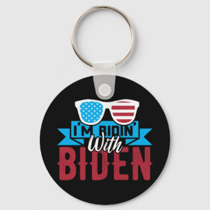 Ik rijd met Biden Sleutelhanger