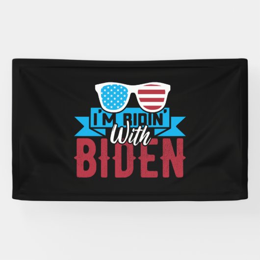Ik rijd met Biden Spandoek (Horizontaal)
