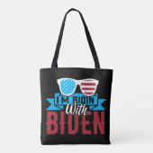 Ik rijd met Biden Tote Bag (Achterkant)