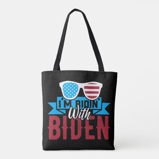Ik rijd met Biden Tote Bag (Achterkant)