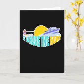 Ik rijd met de boot Waterskiing Kaart (Gele Bloem)