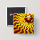 IK RIJD MET DE ZON VIERKANTE BUTTON 5,1 CM (Voorkant /achterkant)