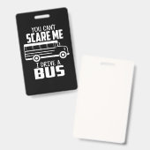 Ik rijd met een bus badge (Voor- en achterkant)