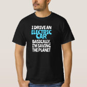 Ik rijd met een elektrische auto t-shirt (Voorkant)