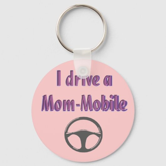 Ik rijd met een moeder mobiel sleutelhanger (Voorkant)
