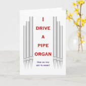 Ik rijd met een orgel naar mijn werk kaart (Gele Bloem)