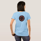 Ik rijd met wormgaten. t-shirt (Achterkant volledig)