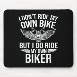 Ik rijd mijn eigen bike niet, maar ik rijd wel mij muismat