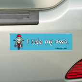 Ik rijd mijn eigen Bumpersticker (Op auto)