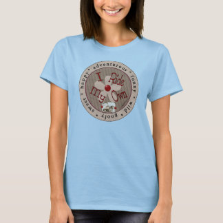 Ik rijd mijn eigen — cirkel (rode vinger) t-shirt