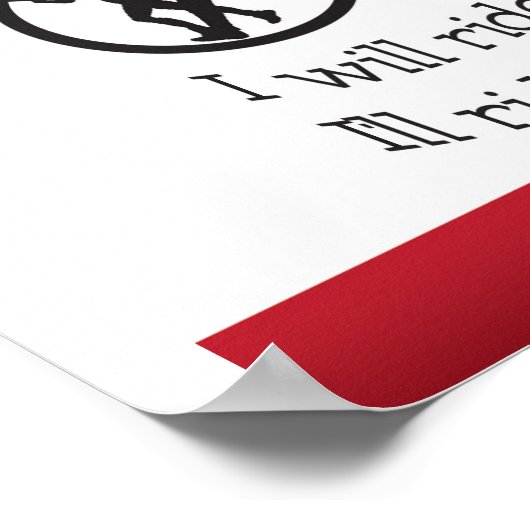 Ik rijd mijn Poster (Hoek)