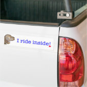 Ik rijd naar binnen. bumpersticker (Op Truck)