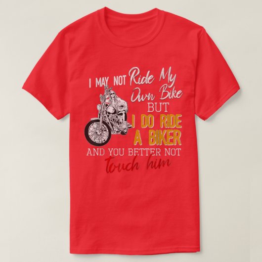 Ik rijd niet met mijn eigen fietser, ik rijd niet t-shirt (Design voorkant)